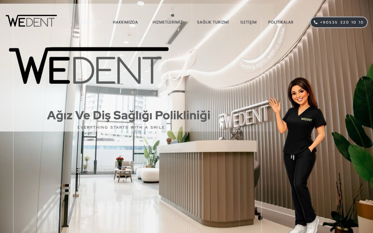 Homepage of WeDent Clinics